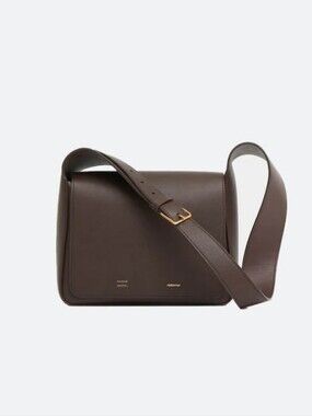 Mansur Gavriel Box Shoulder Bag in Brown